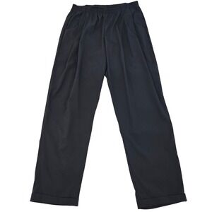 Bobeau Slate Grey Pants Womens M NWT Elastic Waist Stretch Ankle Office